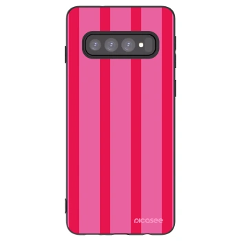 Picasee silikonski črni ovitek za Samsung Galaxy S10 G973 - Hot tropic