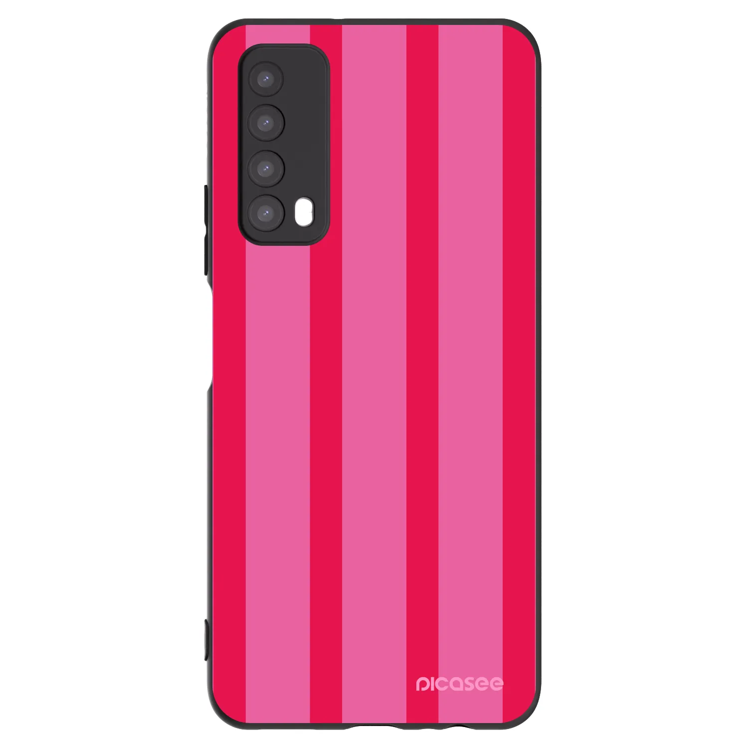 Picasee silikonski črni ovitek za Huawei P Smart 2021 - Hot tropic