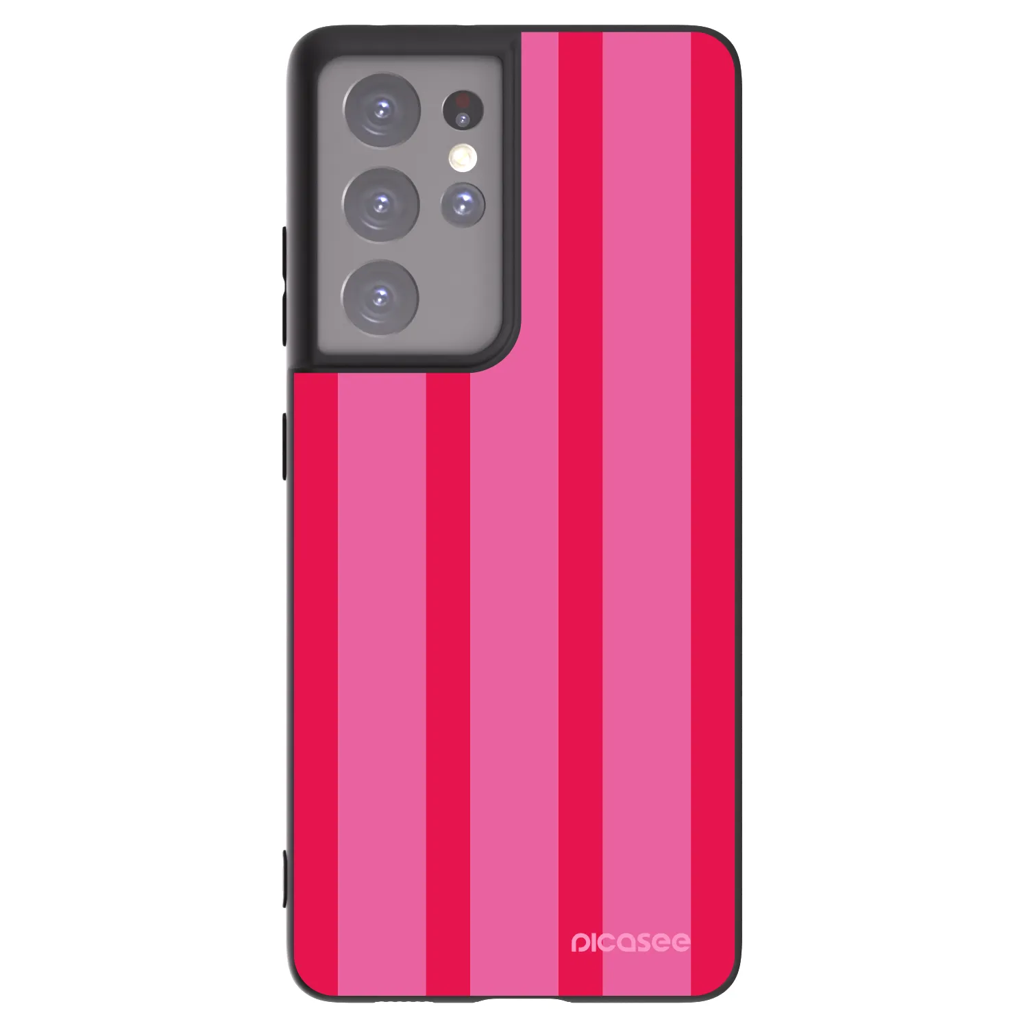 Picasee silikonski črni ovitek za Samsung Galaxy S21 Ultra 5G G998B - Hot tropic