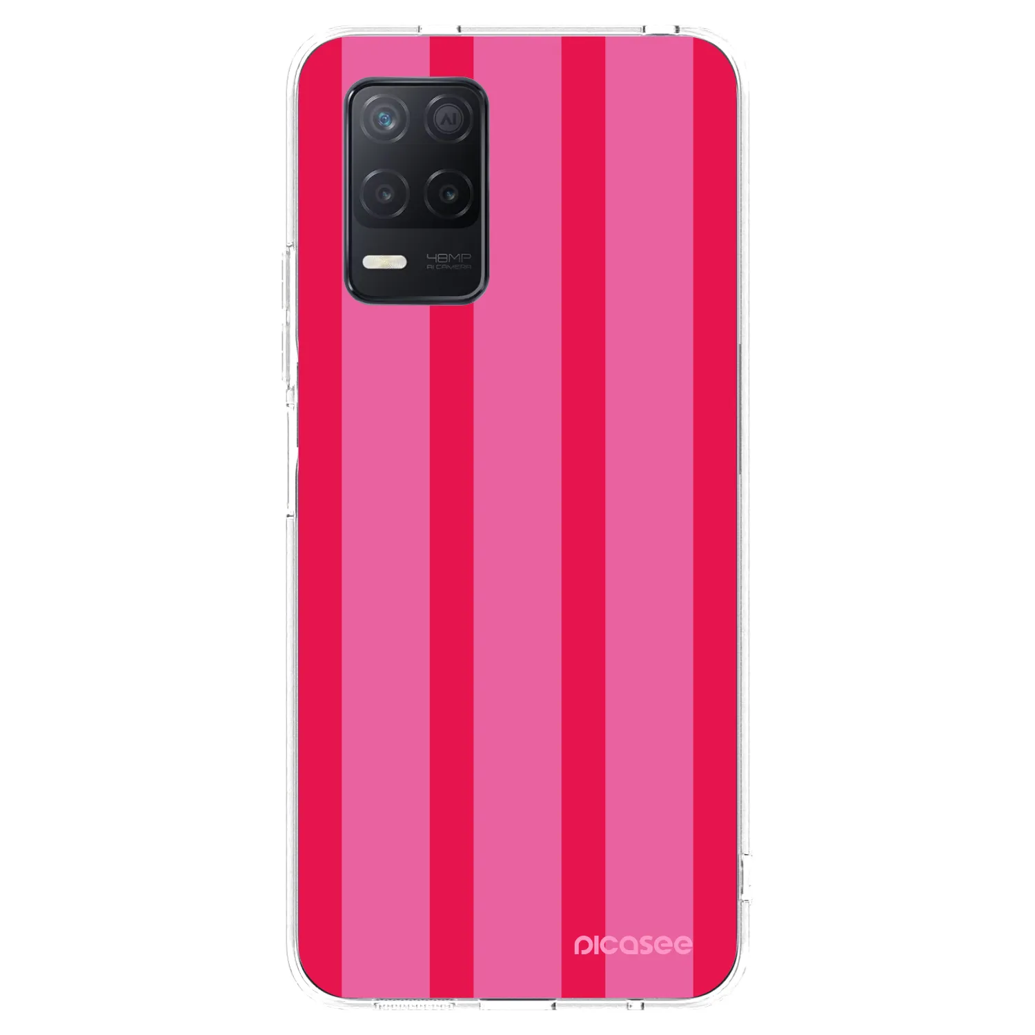 Picasee silikonski prozorni ovitek za Realme 8 5G - Hot tropic