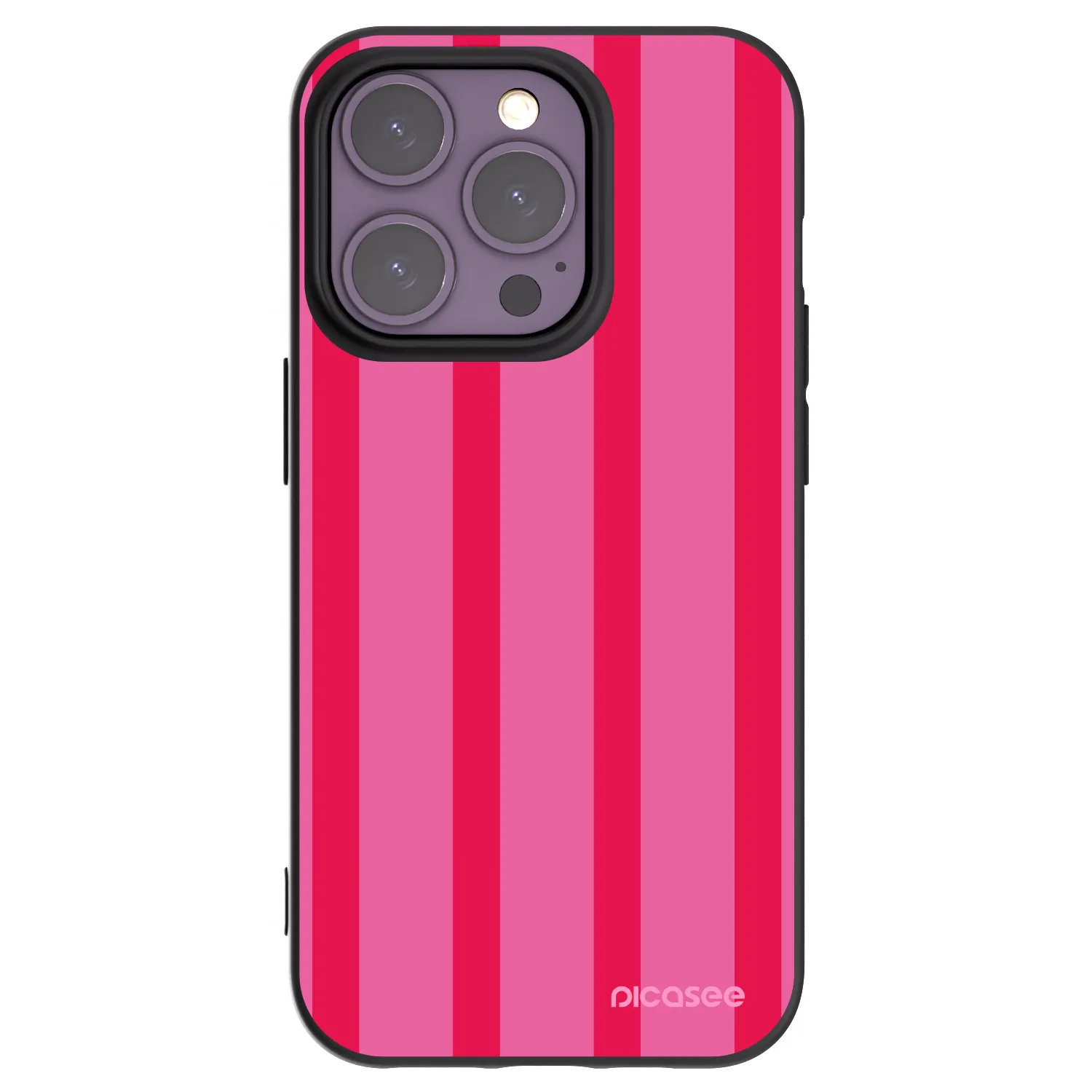 Picasee silikonski črni ovitek za Apple iPhone 14 Pro - Hot tropic