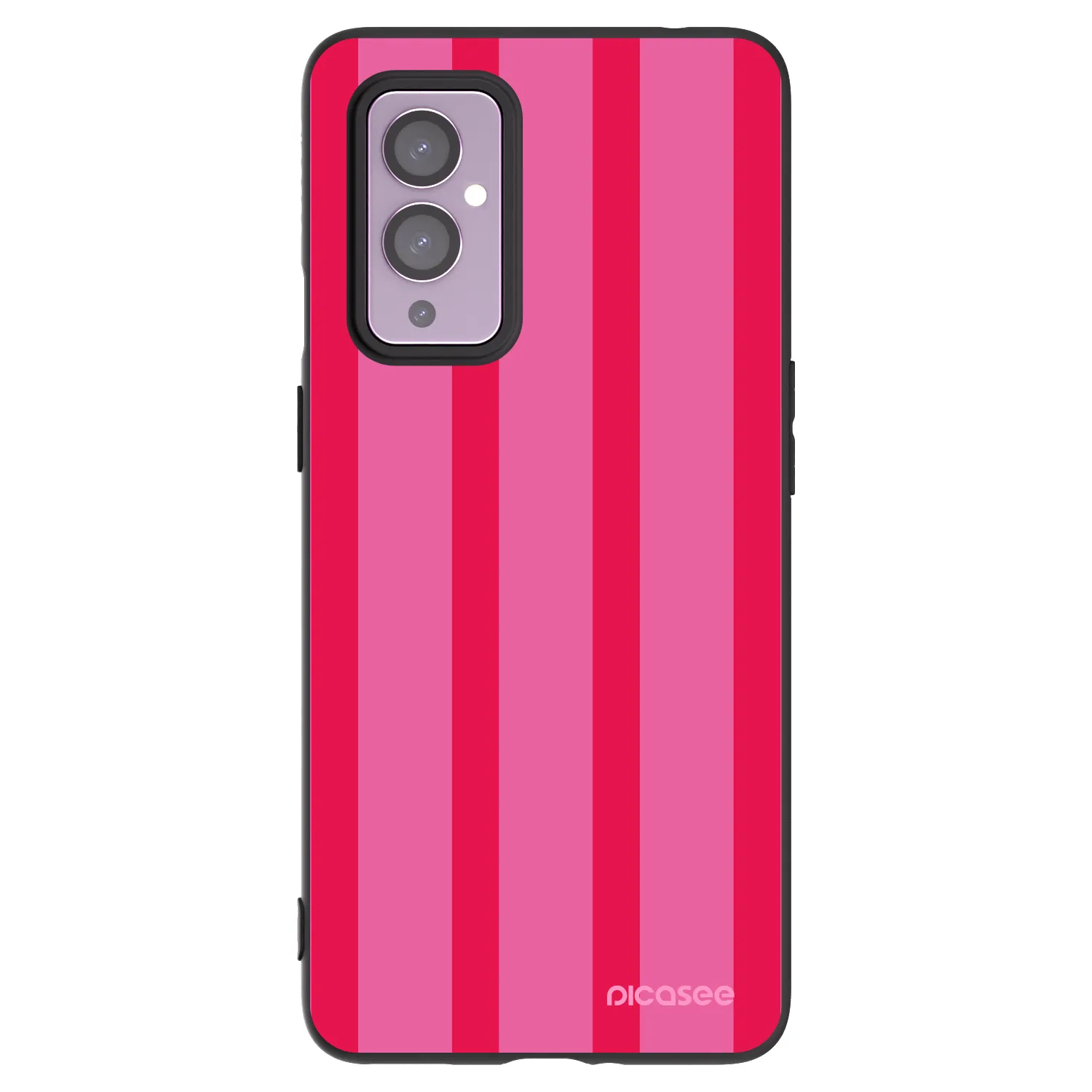 Picasee silikonski črni ovitek za OnePlus 9 - Hot tropic