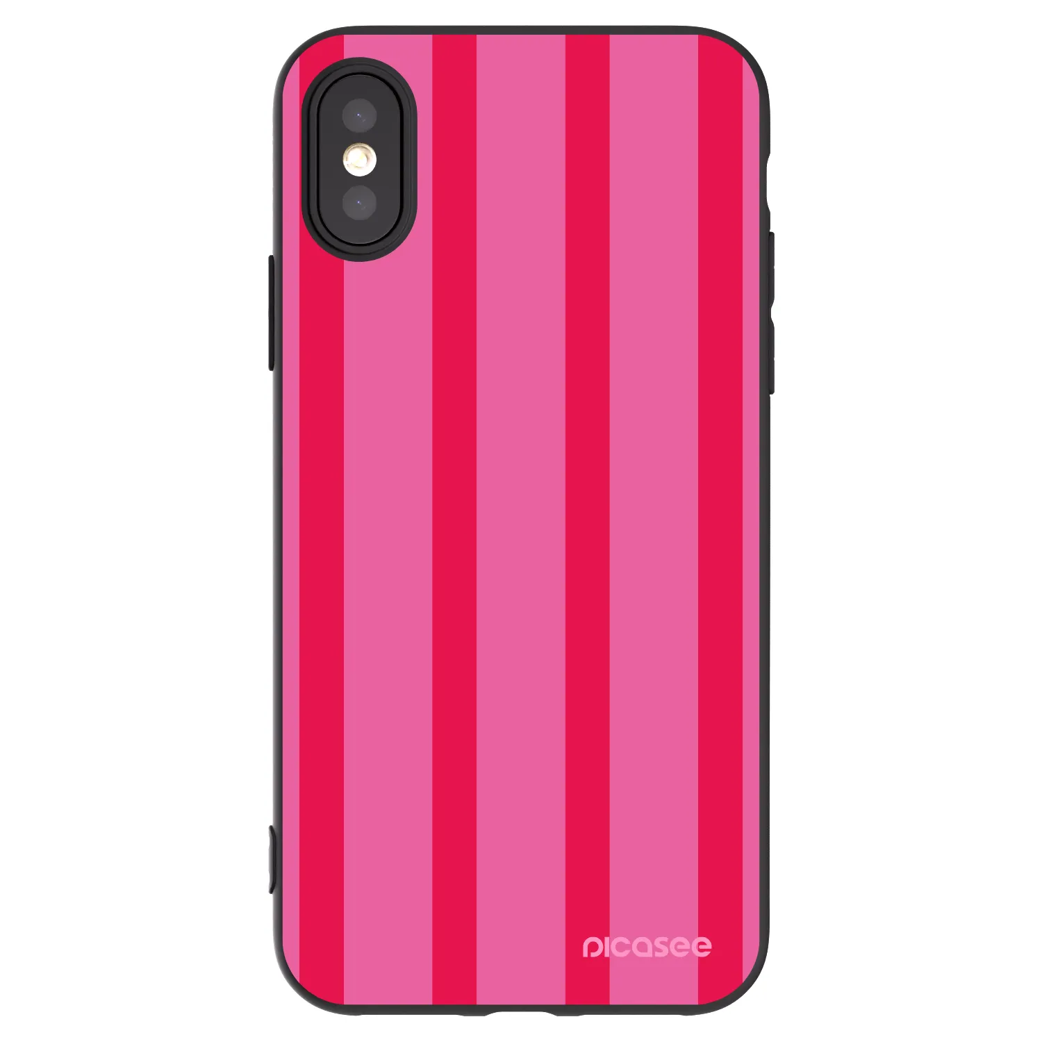 Picasee silikonski črni ovitek za Apple iPhone X/XS - Hot tropic