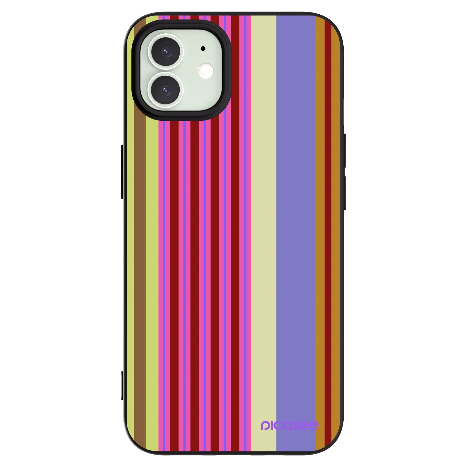 Picasee silikonski črni ovitek za Apple iPhone 12 - Late checkout