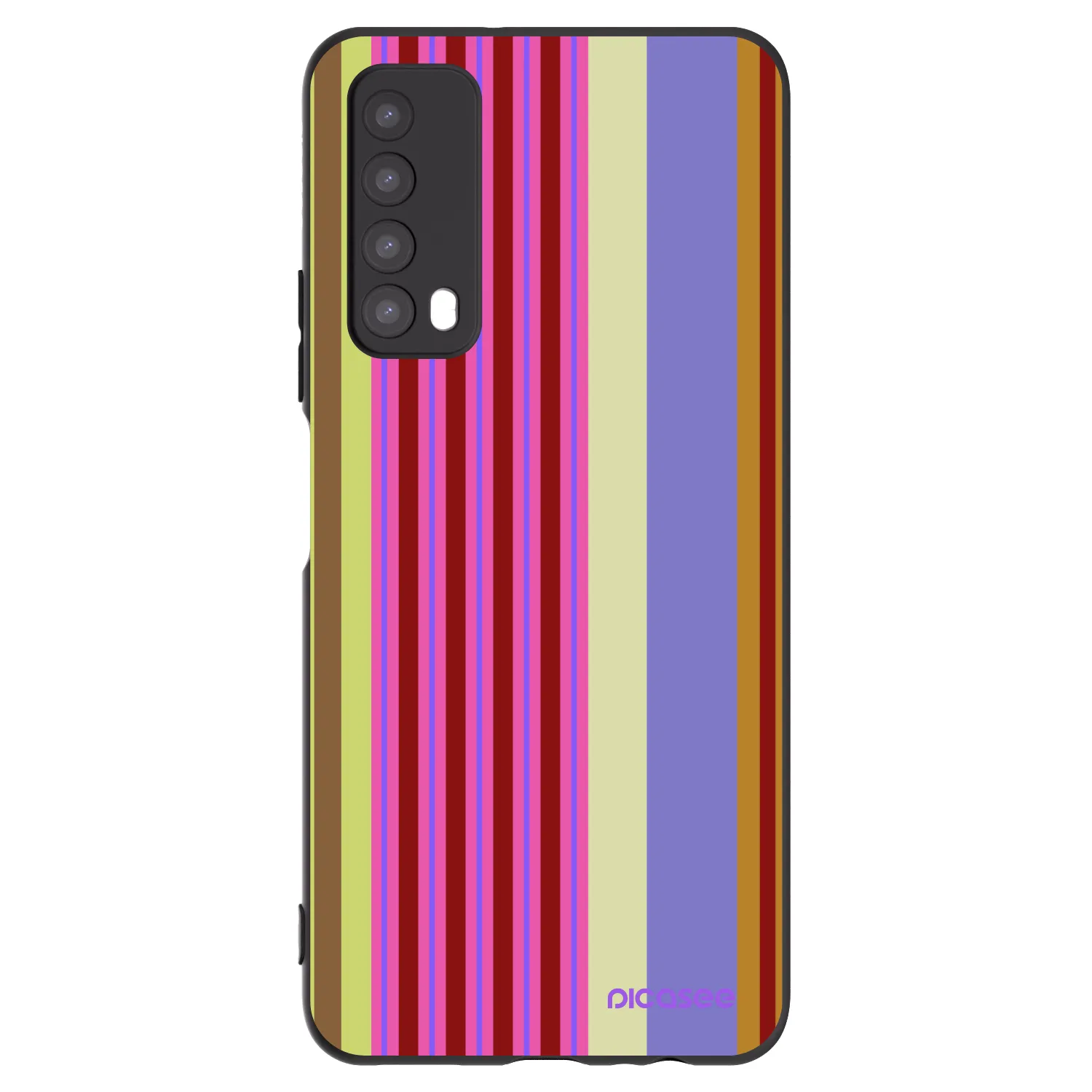 Picasee silikonski črni ovitek za Huawei P Smart 2021 - Late checkout