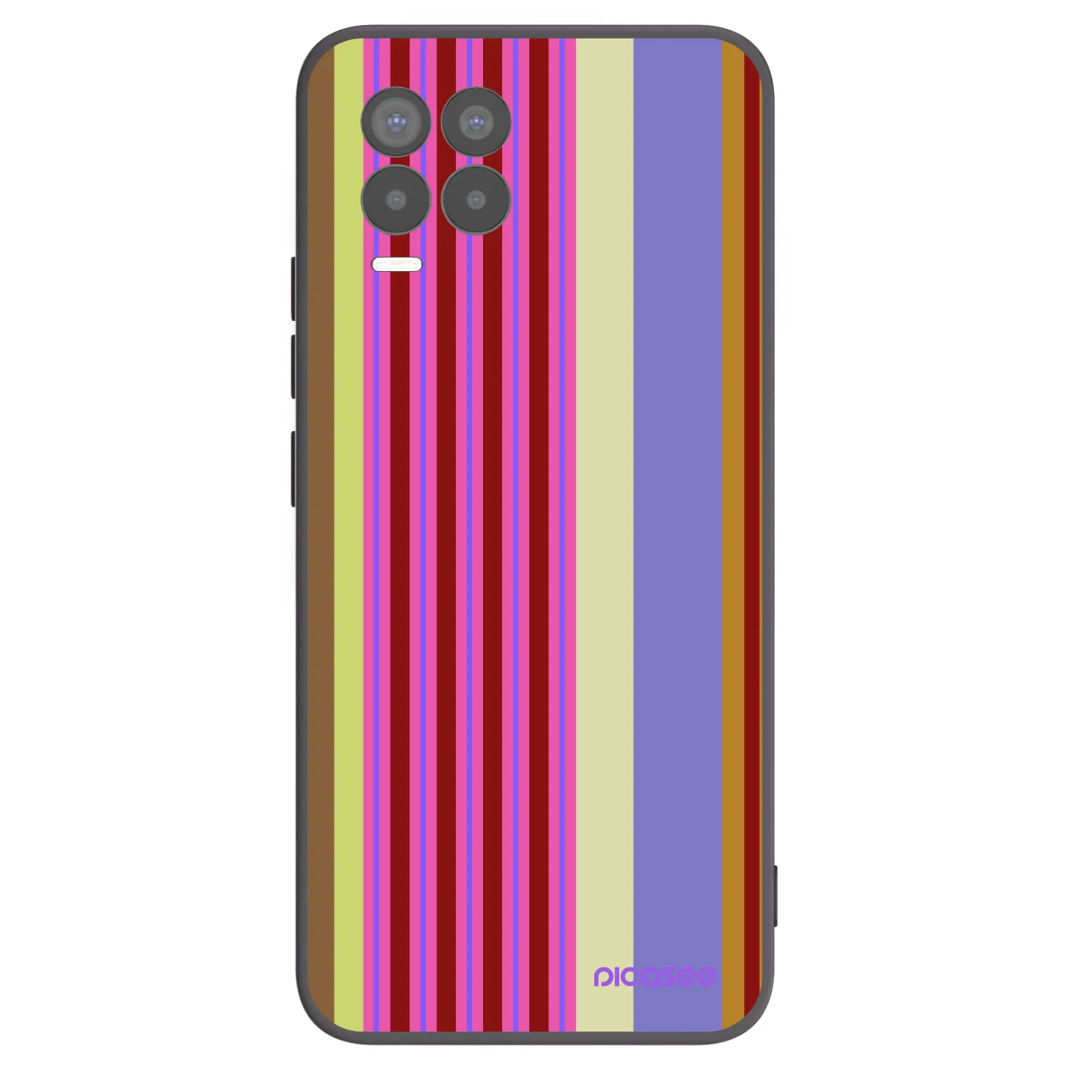 Picasee silikonski črni ovitek za Realme 8 4G - Late checkout