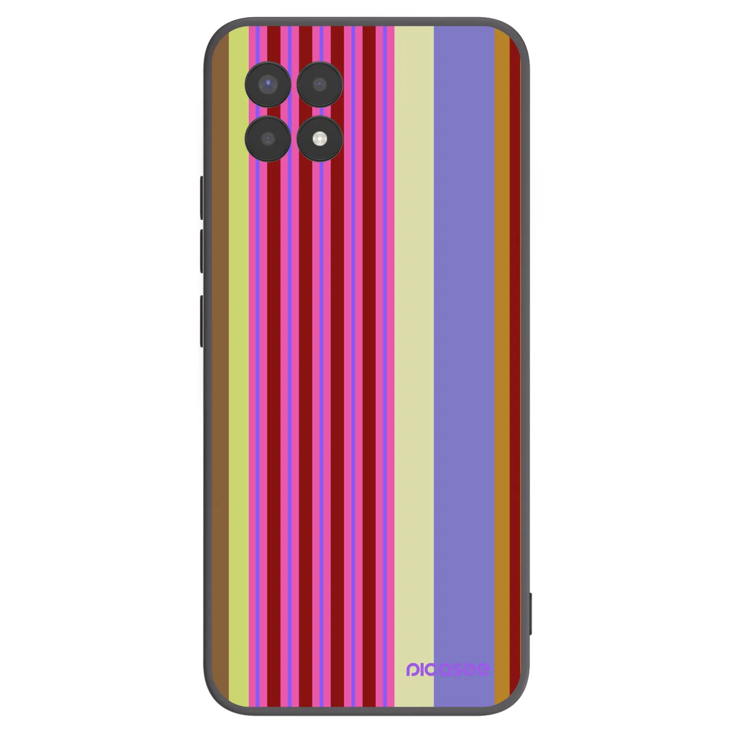 Picasee silikonski črni ovitek za Realme 8i - Late checkout