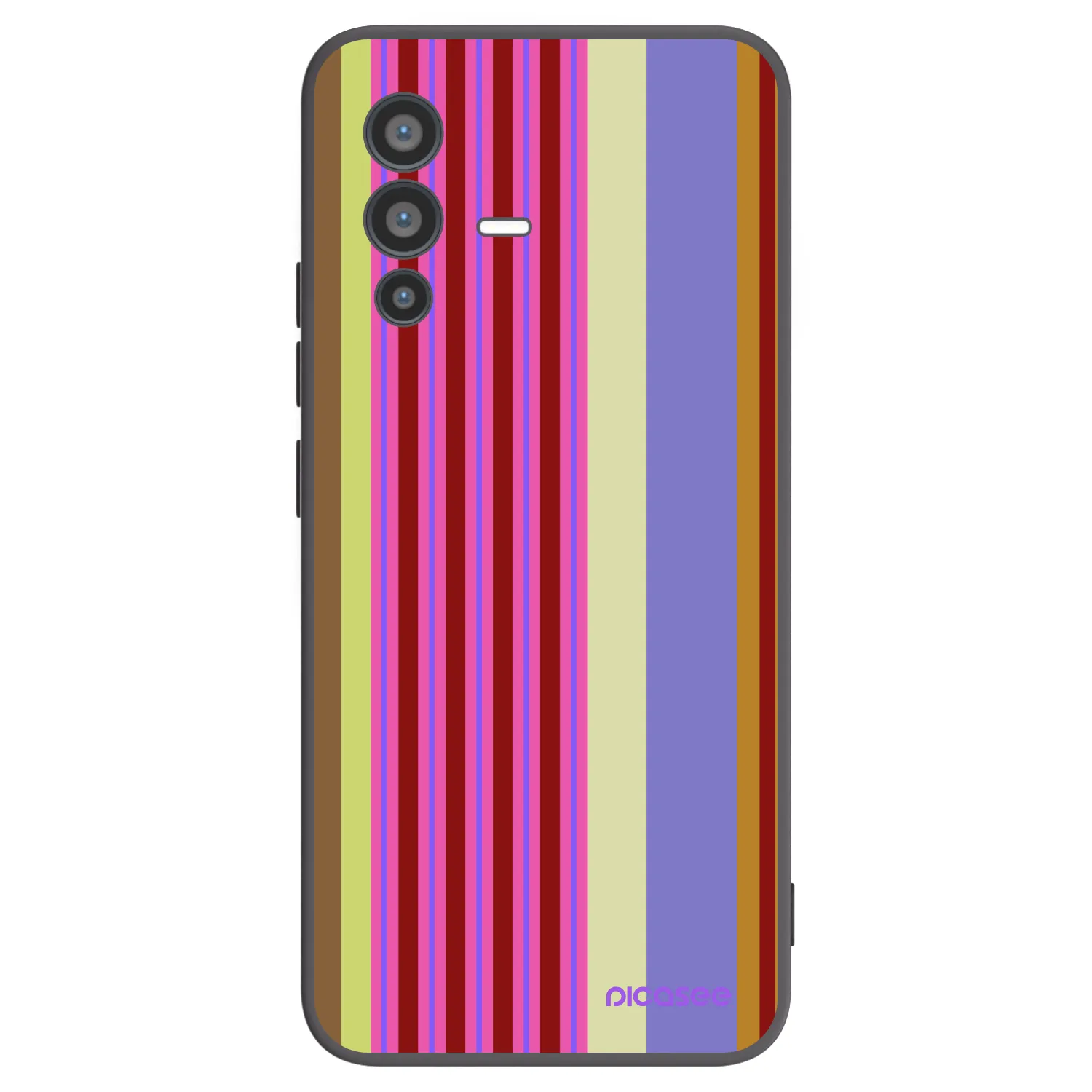 Picasee silikonski črni ovitek za Vivo V23 5G - Late checkout