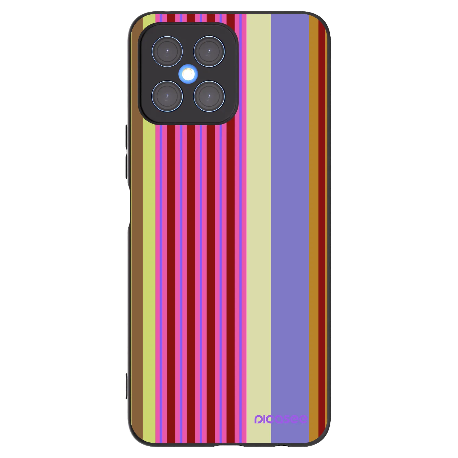 Picasee silikonski črni ovitek za Honor X8 4G - Late checkout