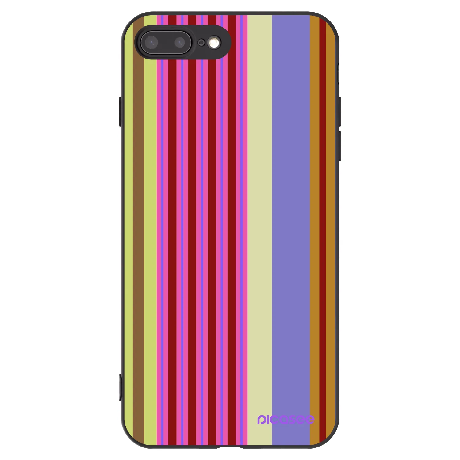 Picasee silikonski črni ovitek za Apple iPhone 8 Plus - Late checkout