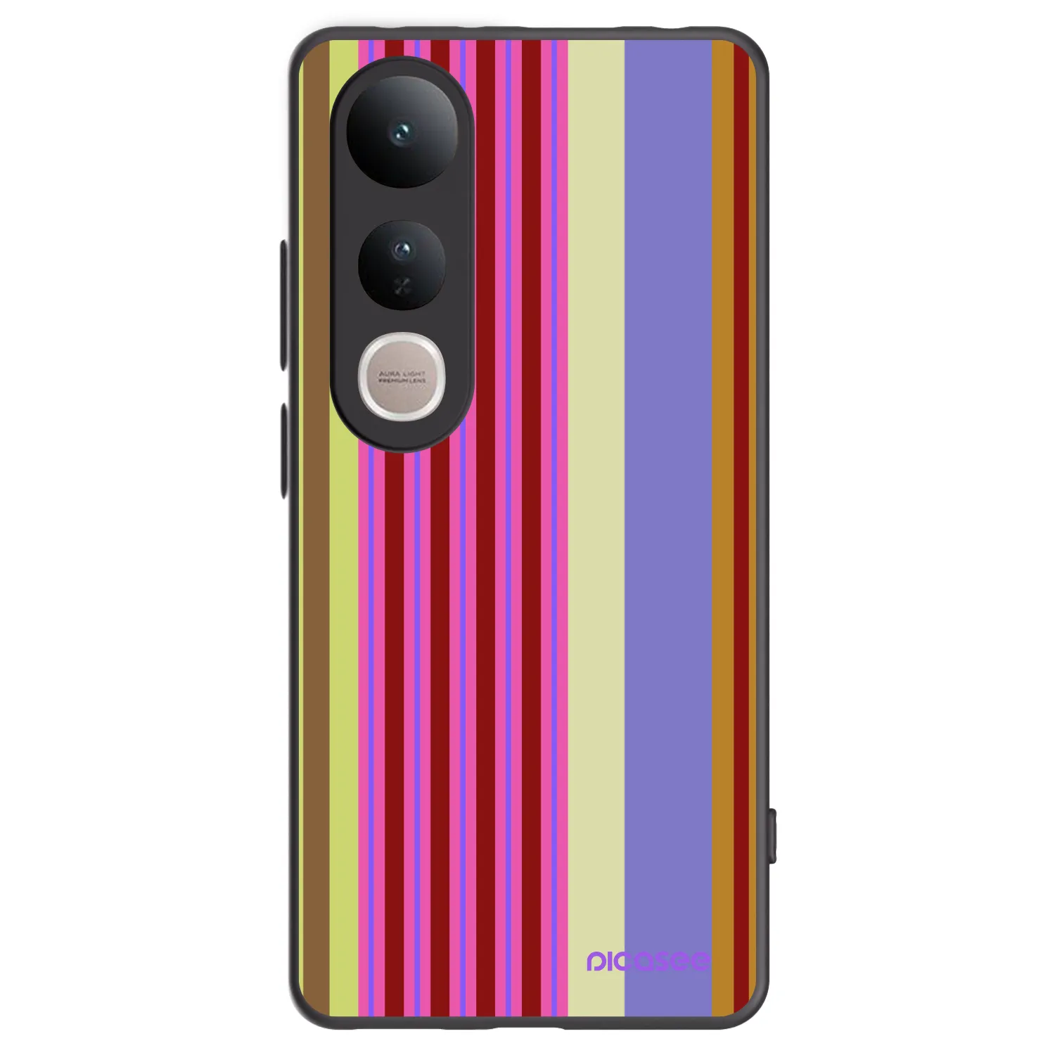 Picasee silikonski črni ovitek za Vivo V50 Lite 5G - Late checkout