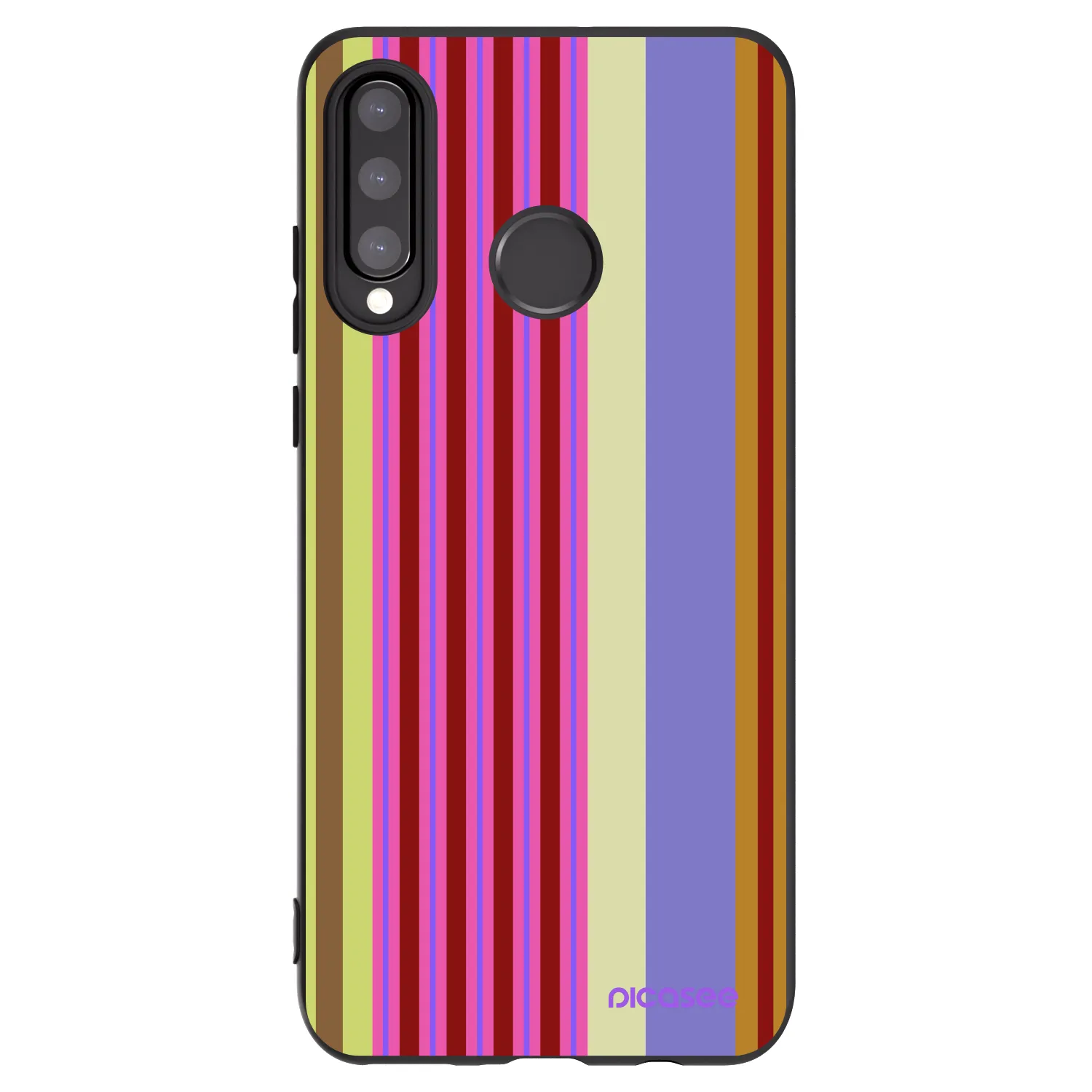 Picasee silikonski črni ovitek za Huawei P30 Lite - Late checkout