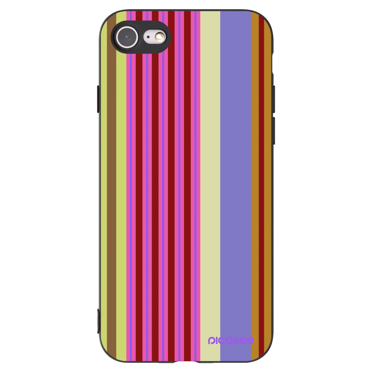 Picasee silikonski črni ovitek za Apple iPhone SE 2020 - Late checkout