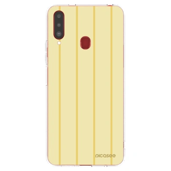 Picasee silikonski prozorni ovitek za Samsung Galaxy A20s - Liquid sunshine
