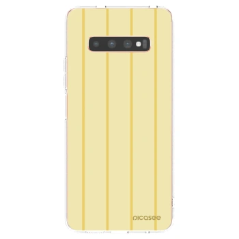 Picasee silikonski prozorni ovitek za Samsung Galaxy S10 Plus G975 - Liquid sunshine