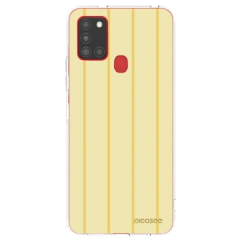 Picasee silikonski prozorni ovitek za Samsung Galaxy A21s - Liquid sunshine