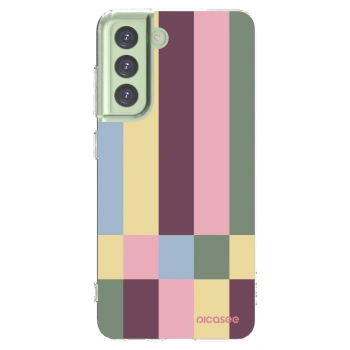 Picasee silikonski prozorni ovitek za Samsung Galaxy S21 FE 5G - Lobby tiles