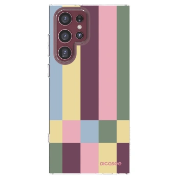 Picasee silikonski prozorni ovitek za Samsung Galaxy S22 Ultra 5G - Lobby tiles