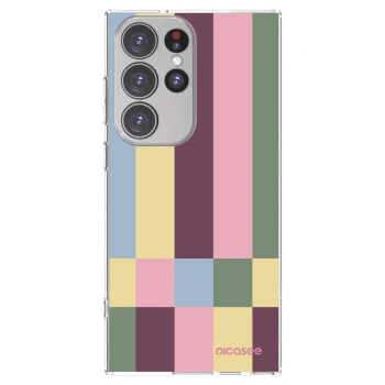Picasee silikonski prozorni ovitek za Samsung Galaxy S23 Ultra 5G - Lobby tiles