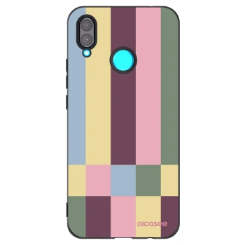 Picasee silikonski črni ovitek za Huawei Nova 3 - Lobby tiles