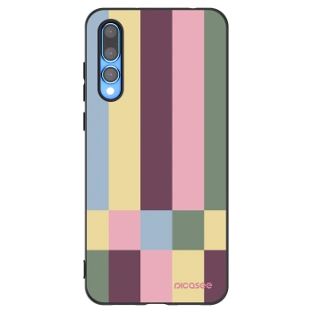 Picasee silikonski črni ovitek za Huawei P20 Pro - Lobby tiles