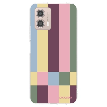 Picasee silikonski prozorni ovitek za Motorola Moto G53 5G - Lobby tiles