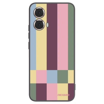 Picasee silikonski črni ovitek za Motorola Moto G85 - Lobby tiles