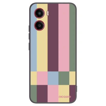 Picasee silikonski črni ovitek za Motorola Moto G05 - Lobby tiles