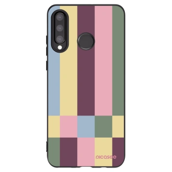 Picasee silikonski črni ovitek za Huawei P30 Lite - Lobby tiles