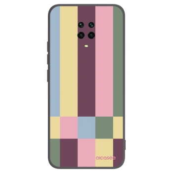 Picasee silikonski črni ovitek za Xiaomi Redmi Note 9S - Lobby tiles