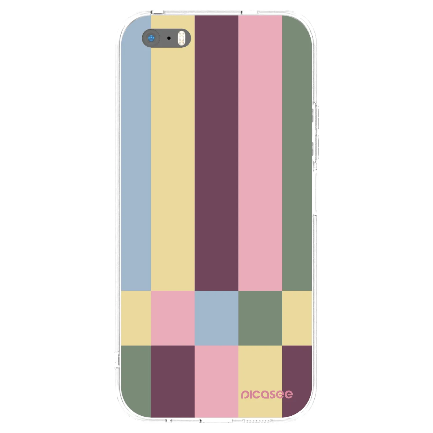 Picasee silikonski prozorni ovitek za Apple iPhone 5/5S/SE - Lobby tiles