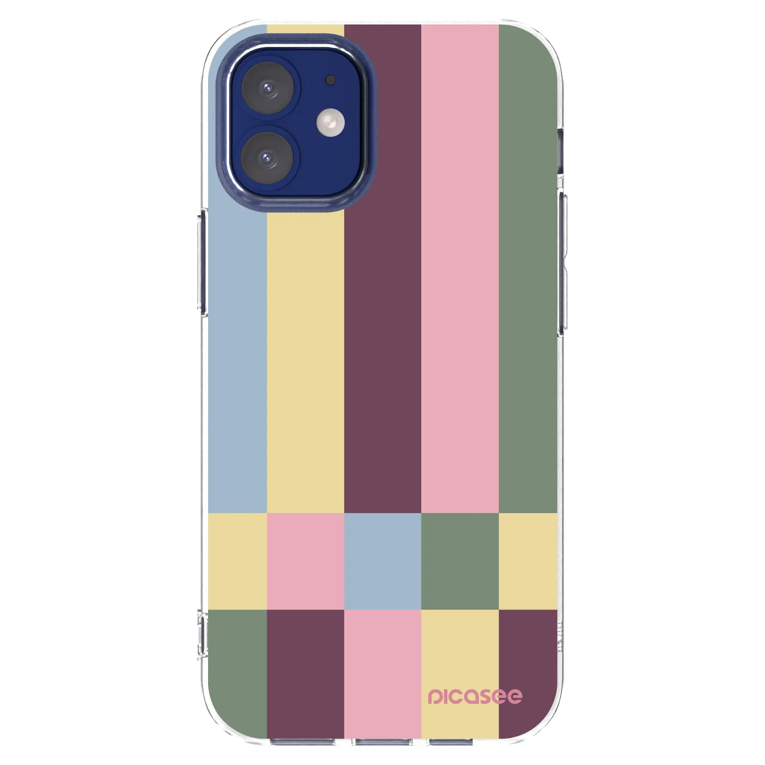 Picasee silikonski prozorni ovitek za Apple iPhone 12 mini - Lobby tiles
