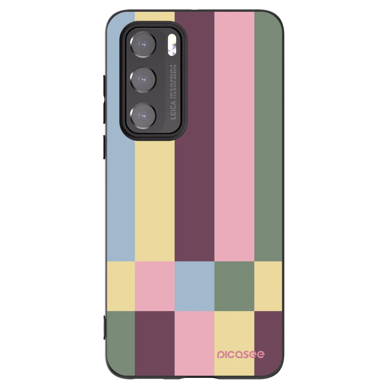 Picasee silikonski črni ovitek za Huawei P40 - Lobby tiles