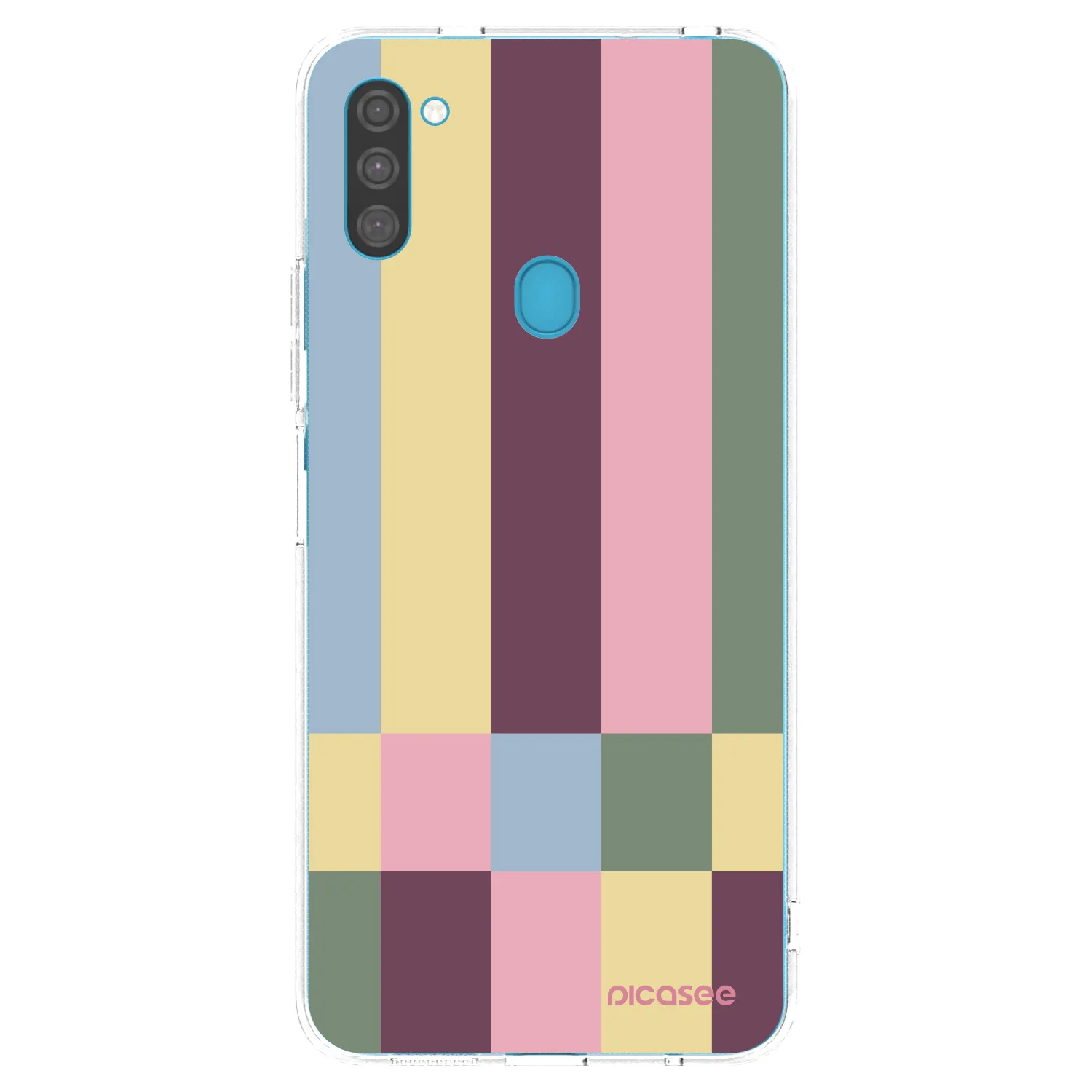 Picasee silikonski prozorni ovitek za Samsung Galaxy M11 - Lobby tiles