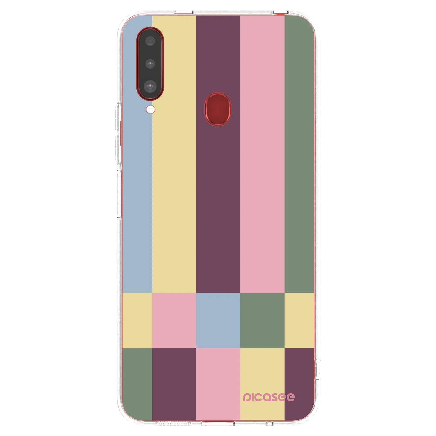 Picasee silikonski prozorni ovitek za Samsung Galaxy A20s - Lobby tiles