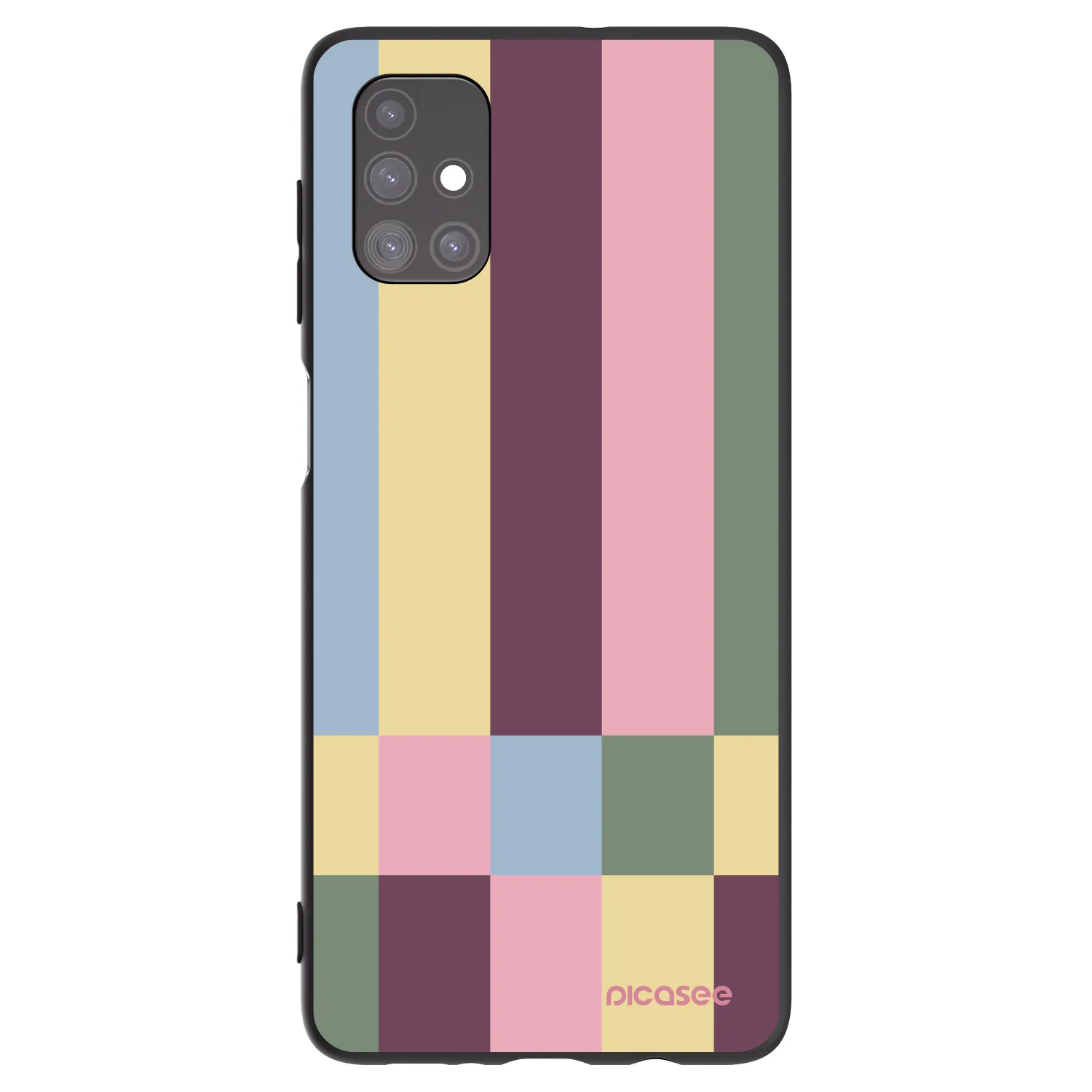 Picasee silikonski črni ovitek za Samsung Galaxy M51 M515F - Lobby tiles