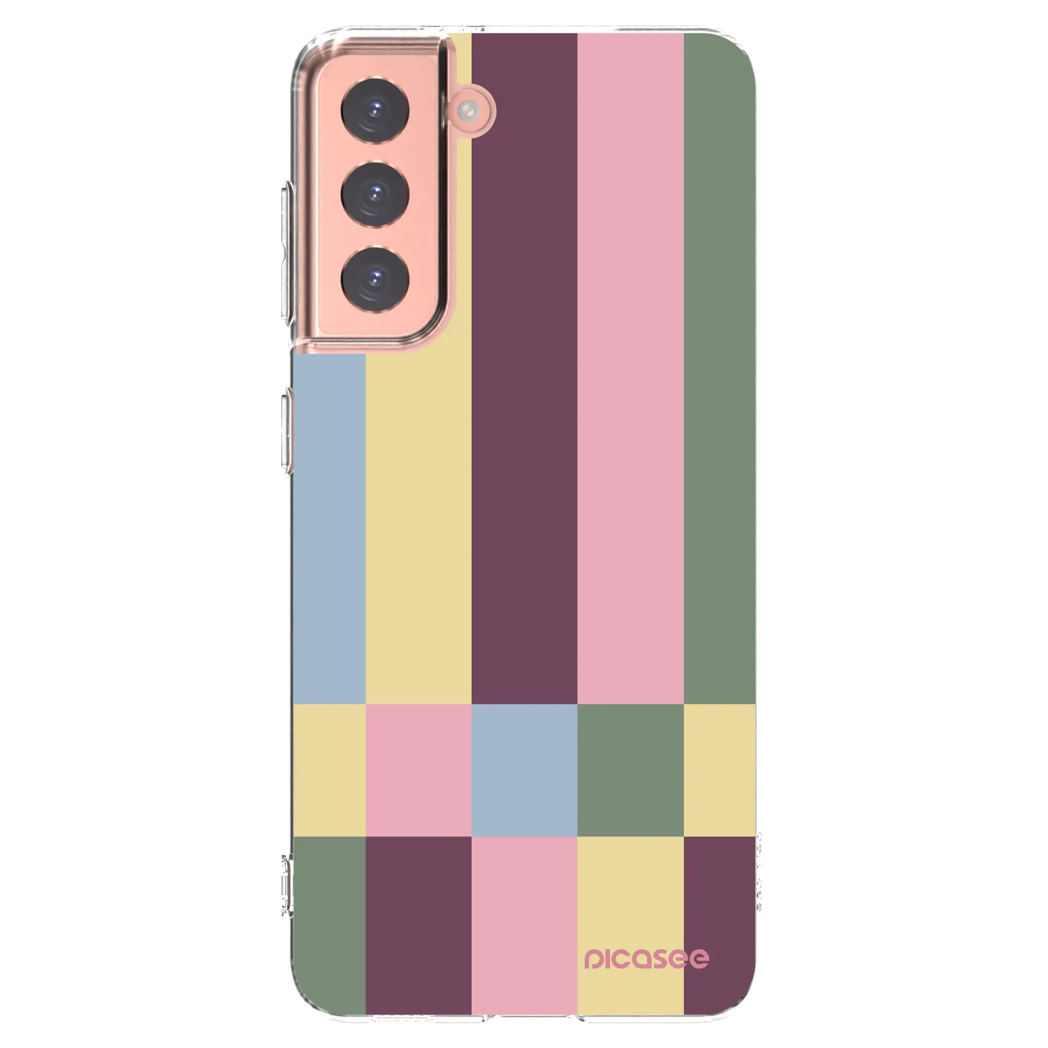Picasee silikonski prozorni ovitek za Samsung Galaxy S21 5G G991B - Lobby tiles