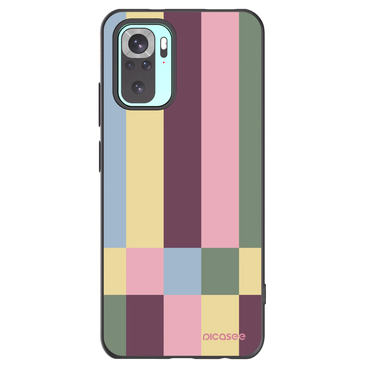 Picasee silikonski črni ovitek za Xiaomi Redmi Note 10 Pro - Lobby tiles