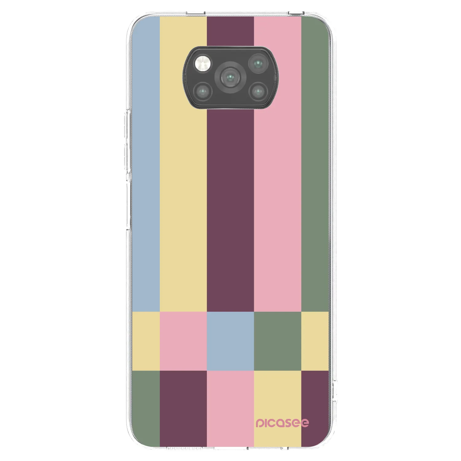 Picasee silikonski črni ovitek za Xiaomi Poco X3 Pro - Lobby tiles