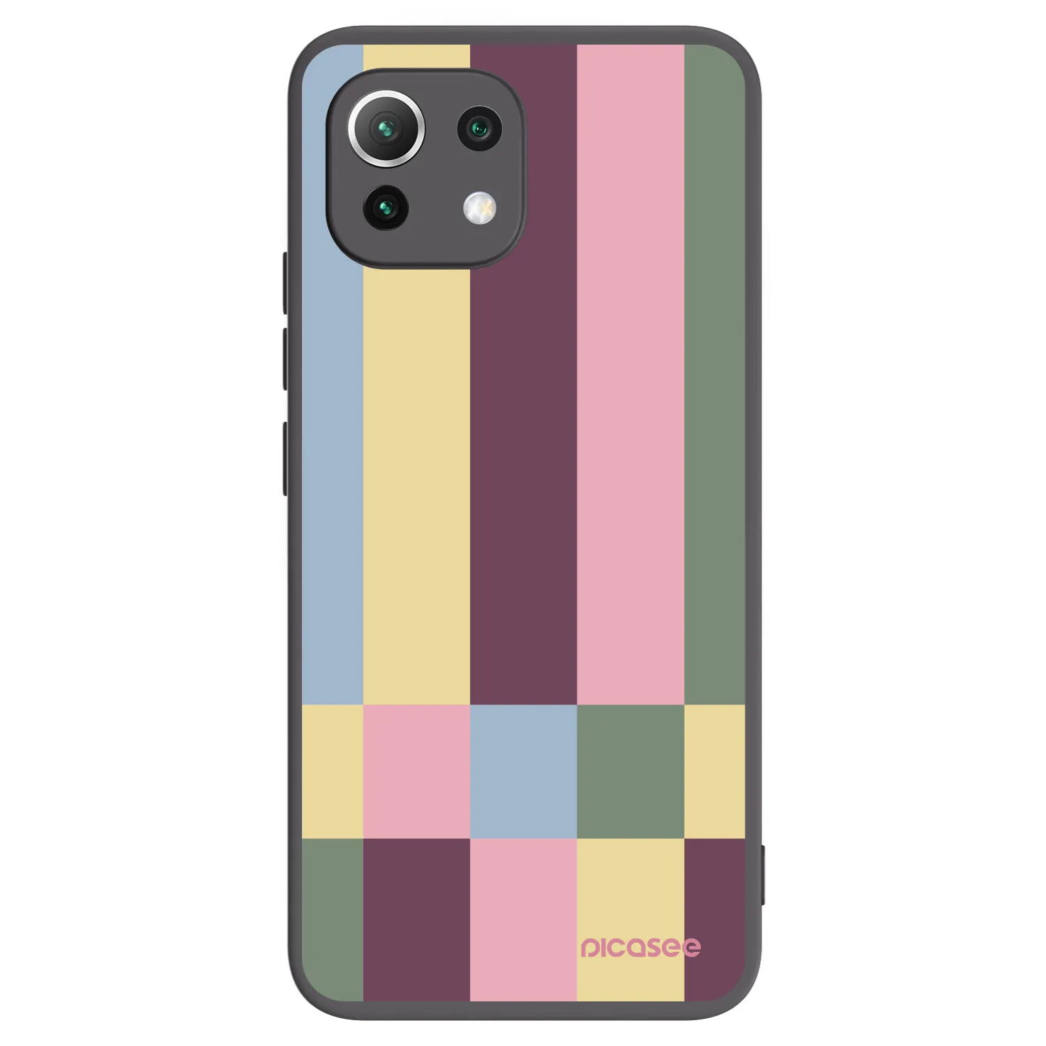 Picasee silikonski črni ovitek za Xiaomi Mi 11 Lite - Lobby tiles