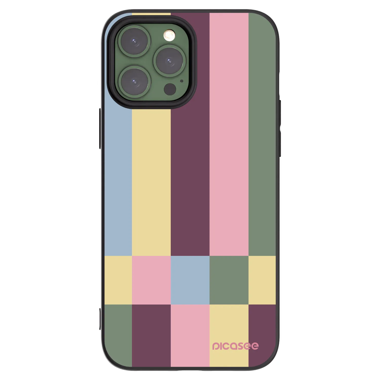 Picasee silikonski črni ovitek za Apple iPhone 13 Pro Max - Lobby tiles