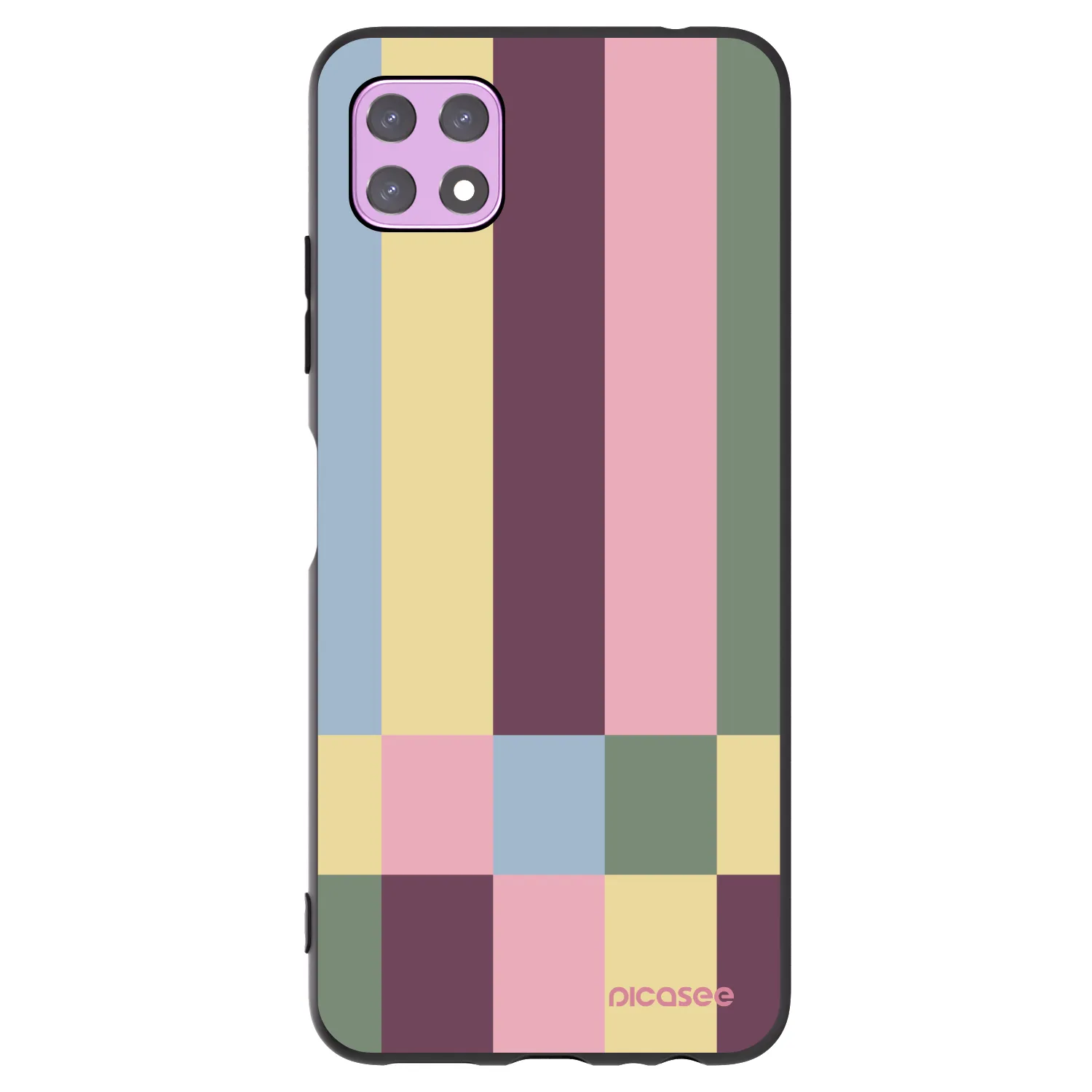 Picasee silikonski črni ovitek za Samsung Galaxy A22 A226B 5G - Lobby tiles