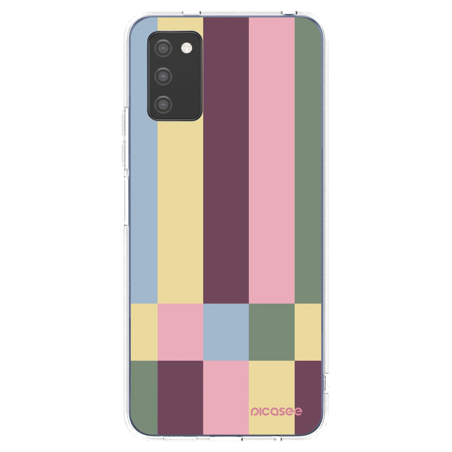 Picasee silikonski prozorni ovitek za Samsung Galaxy A02s A025G - Lobby tiles