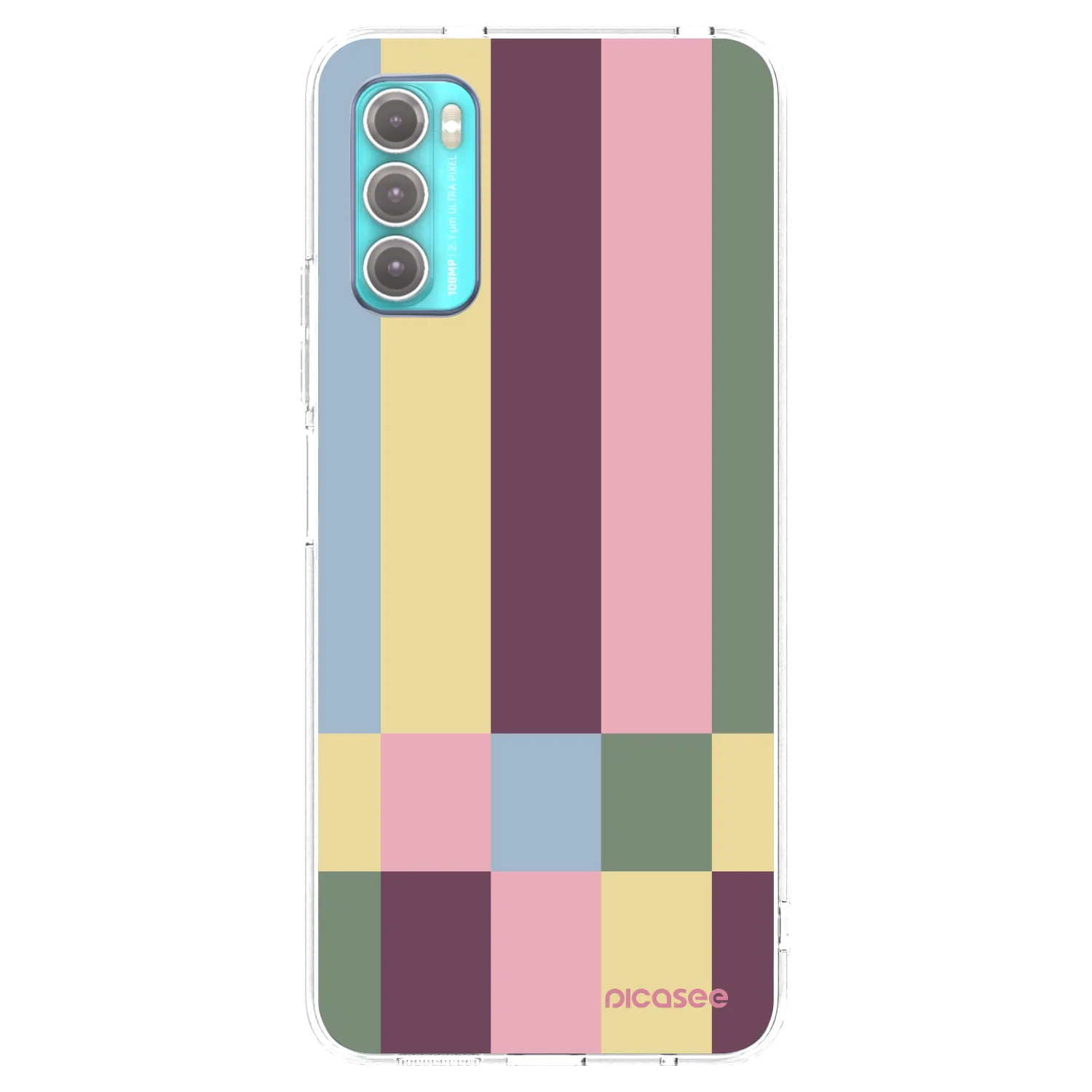 Picasee silikonski prozorni ovitek za Motorola Moto G60 - Lobby tiles