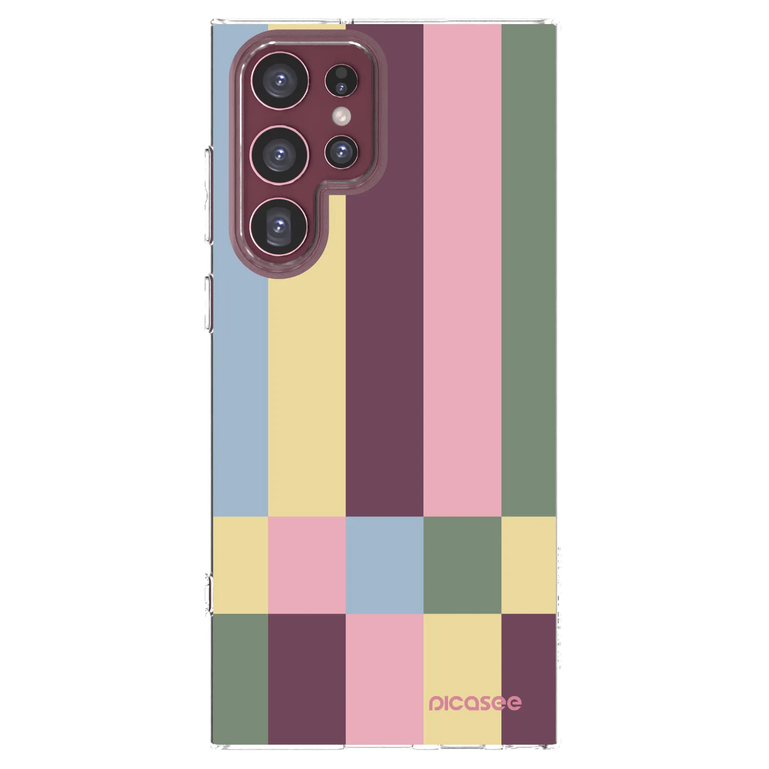 Picasee silikonski prozorni ovitek za Samsung Galaxy S22 Ultra 5G - Lobby tiles