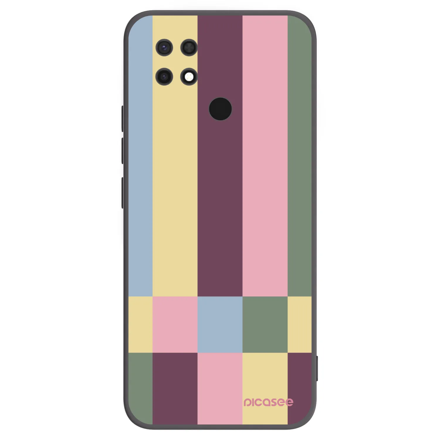 Picasee silikonski črni ovitek za Xiaomi Redmi 10C - Lobby tiles