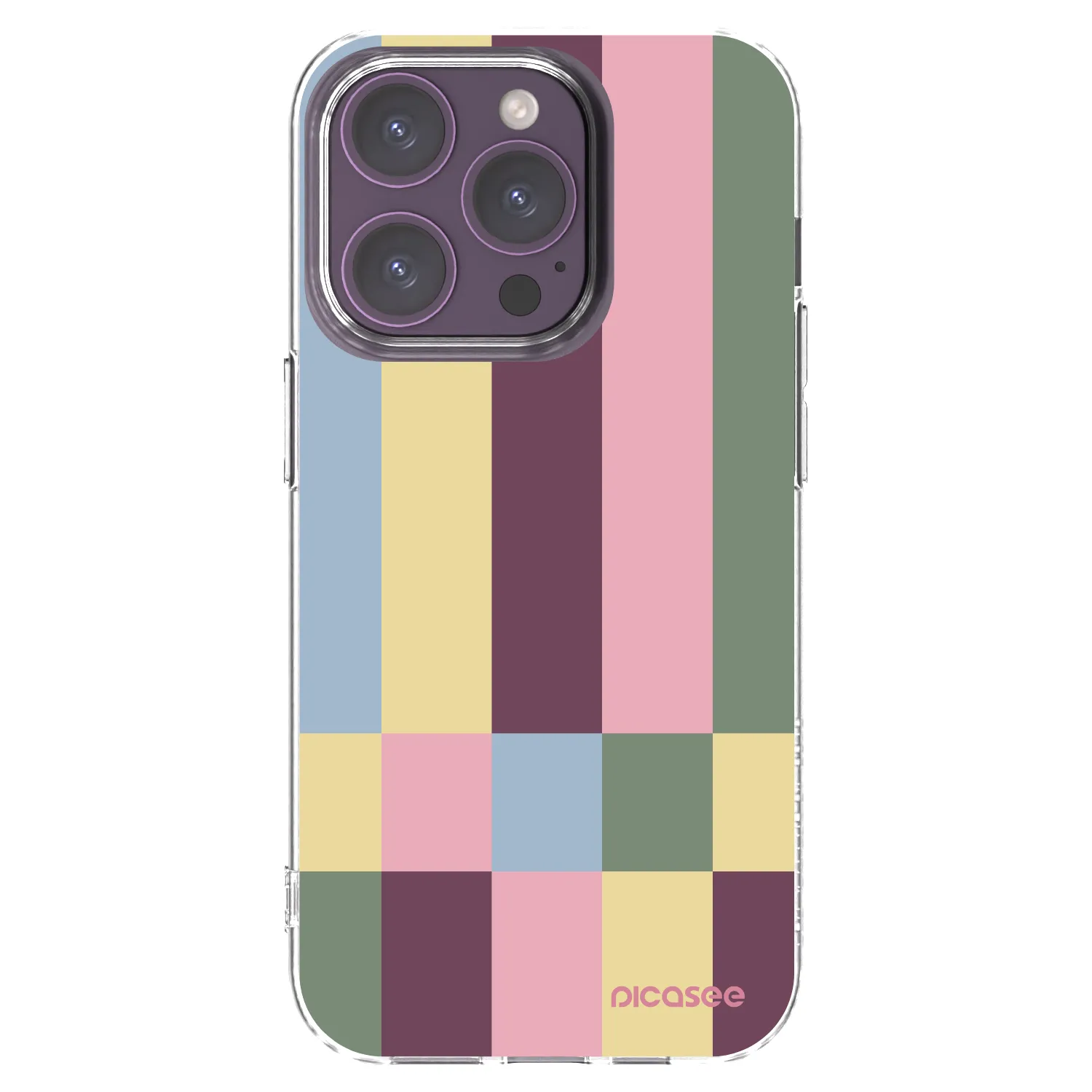 Picasee silikonski prozorni ovitek za Apple iPhone 14 Pro - Lobby tiles