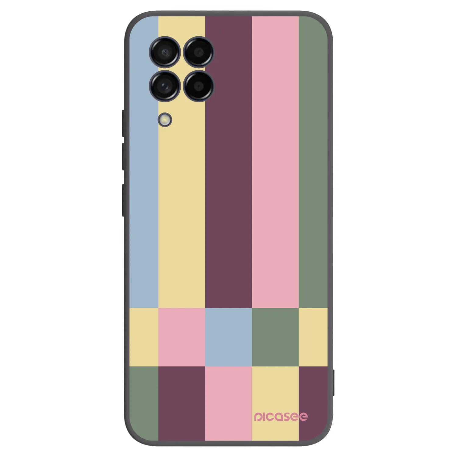 Picasee silikonski črni ovitek za Samsung Galaxy M53 5G - Lobby tiles