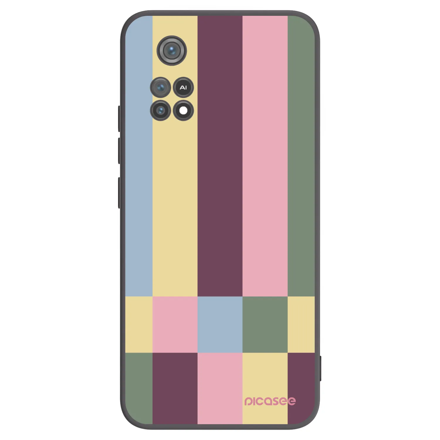 Picasee silikonski črni ovitek za Xiaomi Poco M4 Pro - Lobby tiles