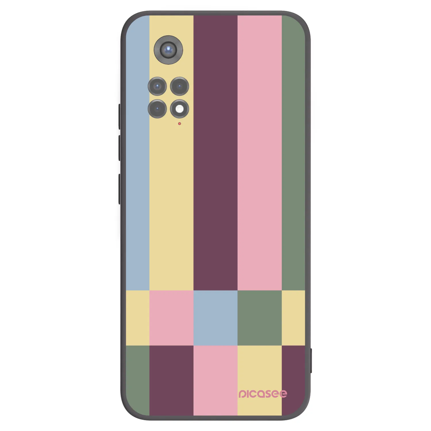 Picasee silikonski črni ovitek za Xiaomi Redmi Note 11S 5G - Lobby tiles